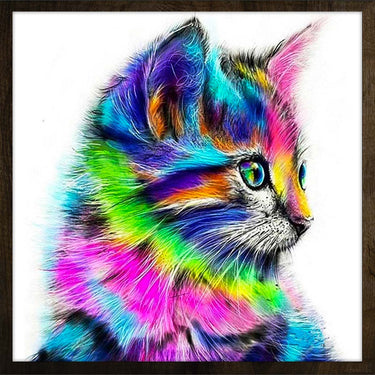 Fantasie Kat - Diamond Painting - 30x30cm - Rond